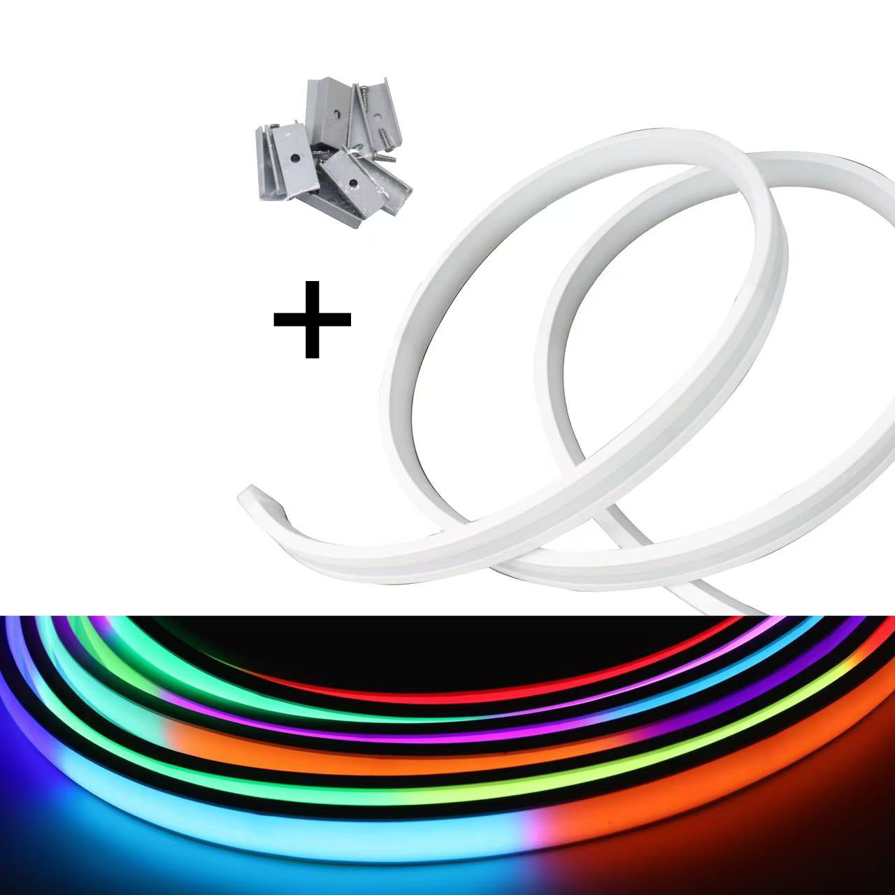 24V DC COB RGB IC COB Neon Strip, 5m/Roll