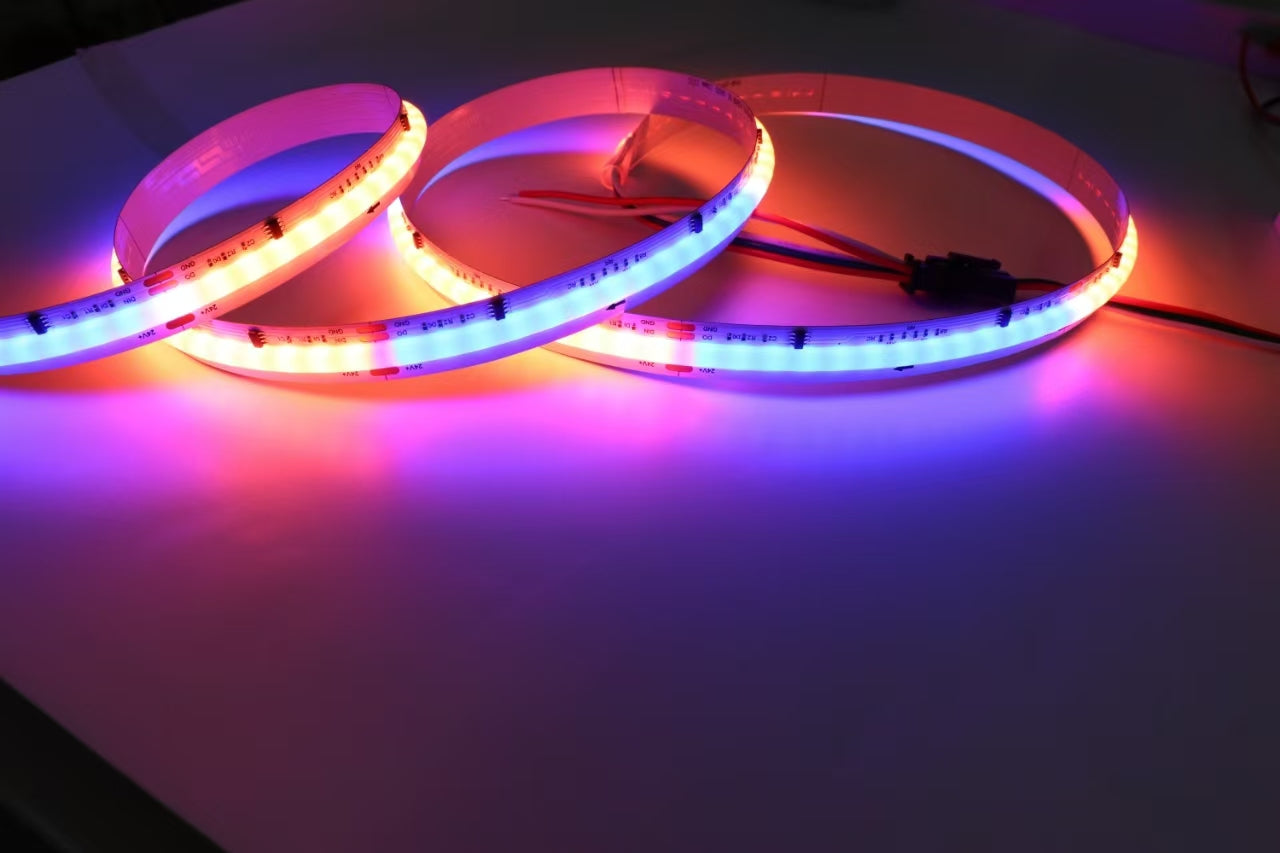 24V DC COB RGB CCT IC COB Strip 5m/roll IP20