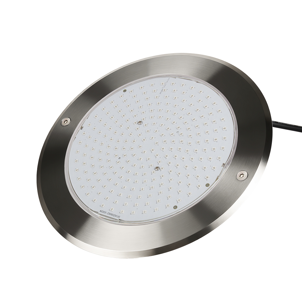 Unterwasser-Poollicht "AHU LUX" – 24V/18W Edelstahl-Design IP68 RGBW