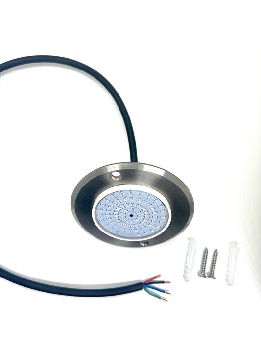 Unterwasser-Poollicht "AHU LUX" – 12V/9W Edelstahl-Design IP68